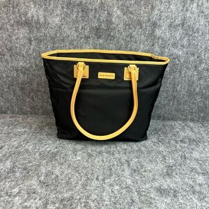 Hartmann Women's Black and Yellow Tote Bag Large